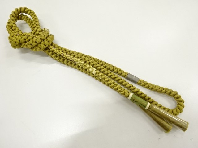 JAPANESE KIMONO / UNUSED HAND-TIED OBIJIME